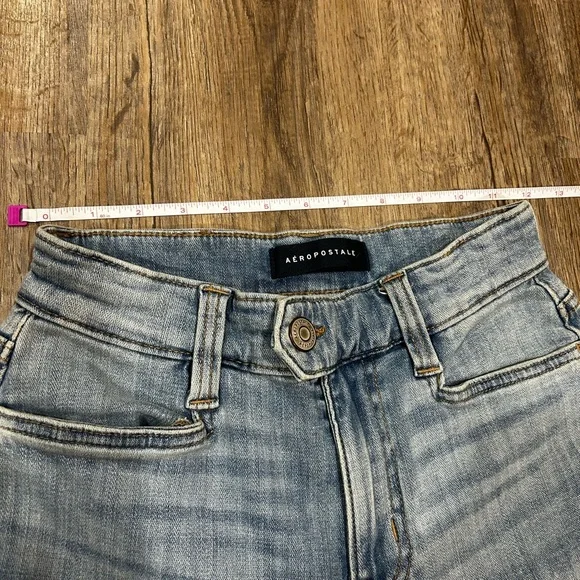 Aeropostale Light Blue High Waisted Flare Jeans Women’s 00 - Picture 6 of 7